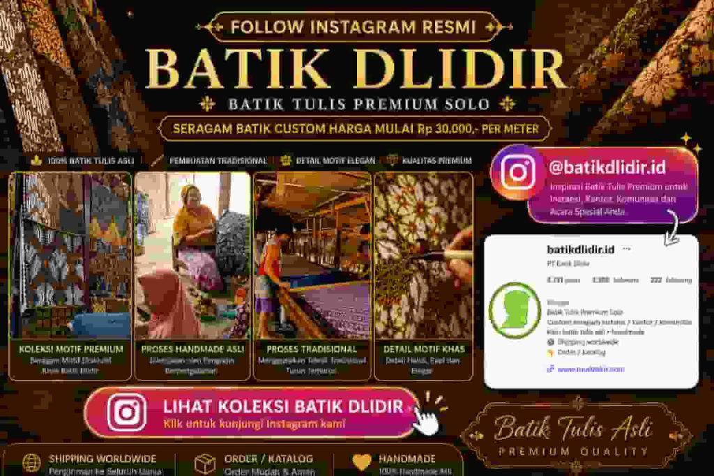 Instagram batik dlidir seragam batik custom