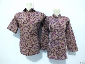 Seragam batik kombinasi terbaru dengan warna gradasi