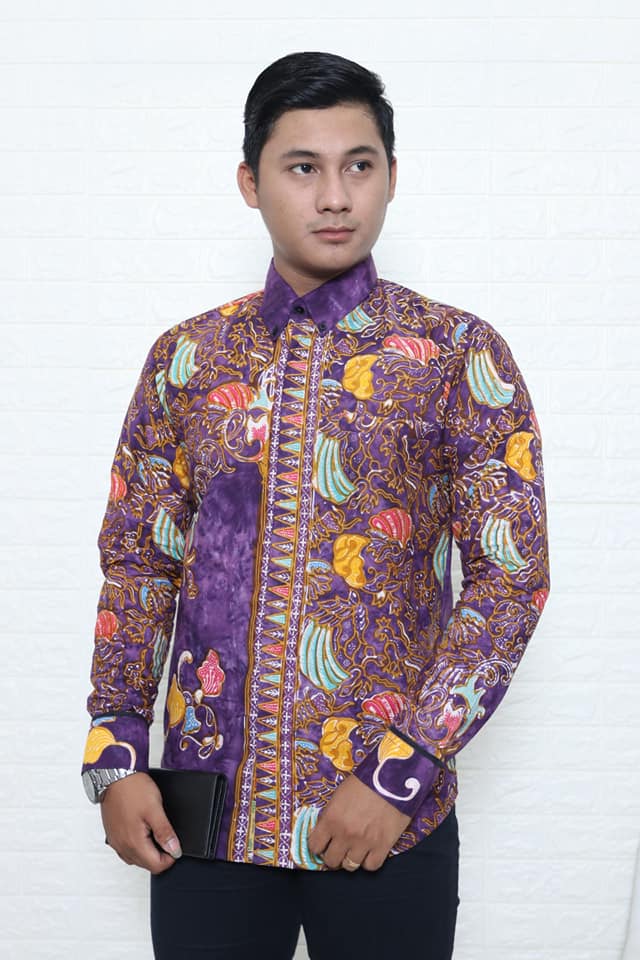  Batik  modern  pria dengan bahan katun asli Batik  Dlidir