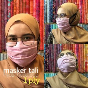 Masker kain hijab harga murah grosir