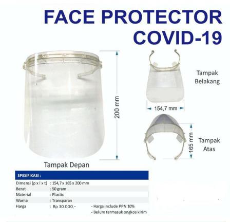 grosir face shield anti covid 19