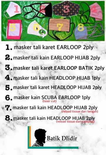 Konveksi Masker kain hijab Surabaya Harga Grosir