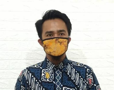 Masker kain tali motif batik di Kalimantan Harga Mulai Rp1.800,-