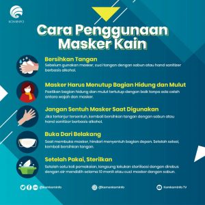 Cara Menggunakan Masker (Photo: Kominfo)