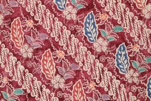 kain batik cap cuwiri warna maroon