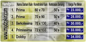 harga kain handprinting